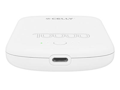 Celly MAGPB10000PROWH powerbank 10000 mAh Trådløs opladning Hvid