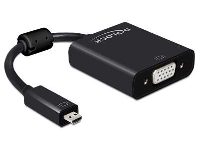 DeLOCK 65558 USB grafisk adapter 1920 x 1080 pixel Sort