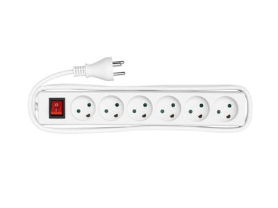 Microconnect MC-GRU0618DK power extension 1.8 m 6 AC outlet(s) Indoor White