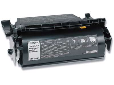 Toner, 12A6865, Black-sort, 30.000 sider, Lexmark 