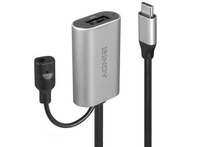 Lindy 43270 USB-kabel USB 3.2 Gen 1 (3.1 Gen 1) 5 m USB C USB A Sølv