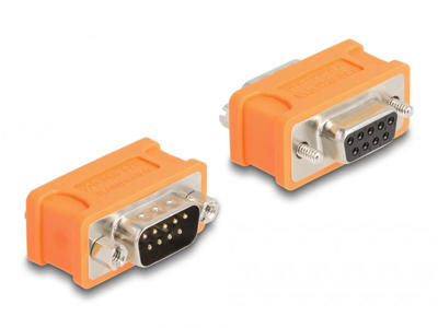 DeLOCK 66741 kabel kønsskifter D-Sub 9 pin Orange