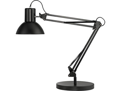 Bordlampe, Sort, Med fod og klemme, LED, Unilux Success 66 