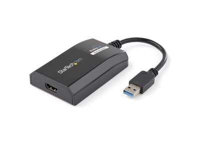 StarTech.com USB32HDPRO USB grafisk adapter 1920 x 1200 pixel Sort