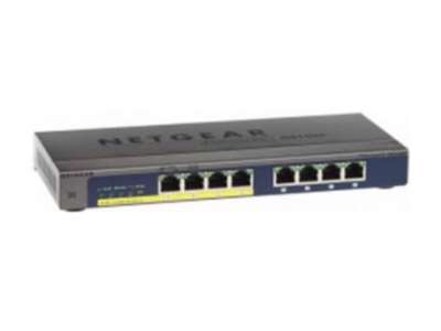 NETGEAR GS108PP Ikke administreret Gigabit Ethernet (10/100/1000) Strøm over Ethernet (PoE) Sort