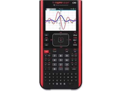 Regnemaskine, Matematik-graf, Multi-line, Sort, rød, Texas Instruments TI-Nspire CX II-T CAS