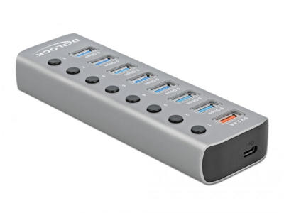 DeLOCK 63264 interface hub USB 3.2 Gen 1 (3.1 Gen 1) Type-B Grå