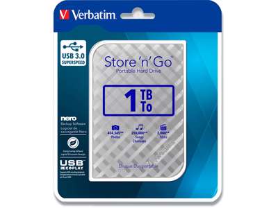 HDD, 2.5'', USB 3.0, 1 TB, Verbatim Store 'N' Go 