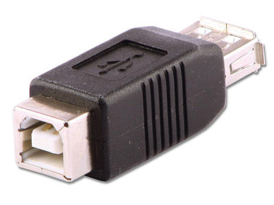 Lindy 71228 kabel kønsskifter USB A USB B Sort