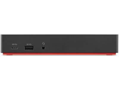 Lenovo 40AS0090EU dockingstation Ledningsført USB 3.2 Gen 1 (3.1 Gen 1) Type-C Sort