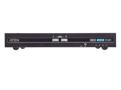 ATEN CS1182D4-AT-G KVM Switch Stativ-montering Sort