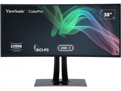 Viewsonic VP3881A computerskærm 96,5 cm (38") 3840 x 1600 pixel Quad HD+ LED Sort