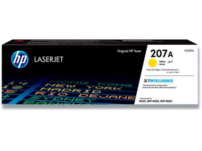 Toner, 207A, Yellow-gul, 1.250 sider, HP W2212A