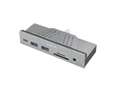 LogiLink UA0347 dockingstation USB 3.2 Gen 1 (3.1 Gen 1) Type-C Aluminium