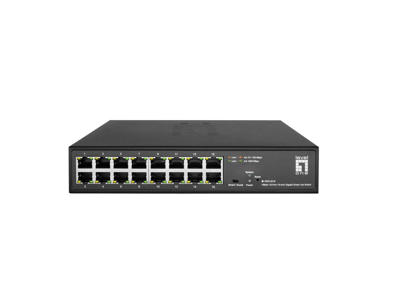 LevelOne GES-2216 netværksswitch Administreret L2 Gigabit Ethernet (10/100/1000) Sort