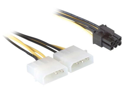 DeLOCK Power Cable for PCI Express Card - 0.15m 0,15 m