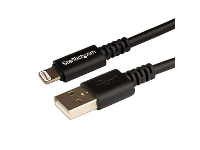 StarTech.com USBLT3MB Lightning kabel 3 m Sort