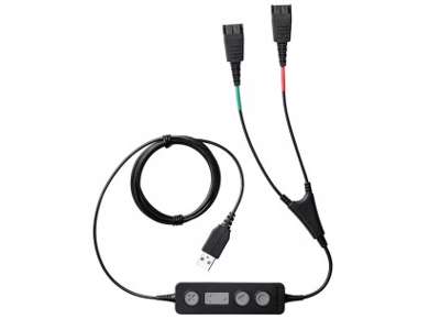 Jabra Link 265 lydkabel USB2.0 2x QD Sort