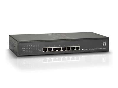 LevelOne GEP-0812W90 netværksswitch Gigabit Ethernet (10/100/1000) Strøm over Ethernet (PoE) Grå