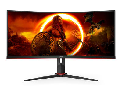 AOC G2 CU34G2XP computerskærm 86,4 cm (34") 3440 x 1440 pixel UltraWide Quad HD LED Sort