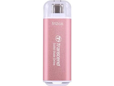 Transcend ESD300 512 GB USB Type-C 3.2 Gen 2 (3.1 Gen 2) Lyserød