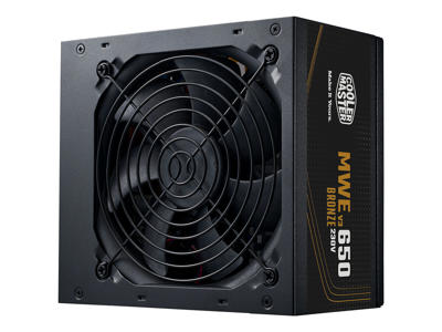 Cooler Master MWE Bronze 650 V3 230V enhed til strømforsyning 650 W 24-pin ATX ATX Sort