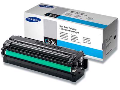 Toner, CLT-C506L, Cyan-blå, 3.500 sider, Samsung 506L