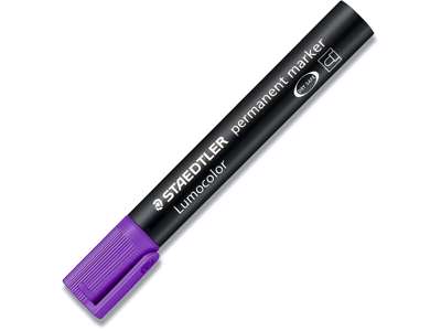 Marker, Rund spids, 2 mm, Violet, Staedtler Lumocolor 352