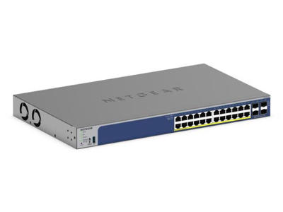 NETGEAR GS728TXP L2/L3 10G Ethernet (100/1000/10000) Strøm over Ethernet (PoE) Sort