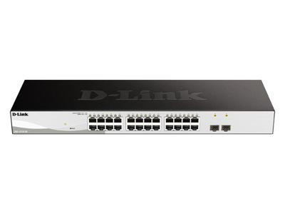 D-Link DGS-1210-26 netværksswitch Administreret L2 Gigabit Ethernet (10/100/1000) 1U Sort, Grå