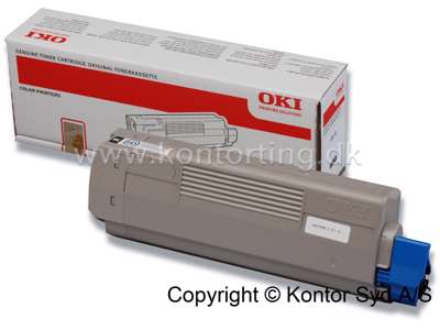 Toner, C610, Black-sort, 8.000 sider, OKI 44315308