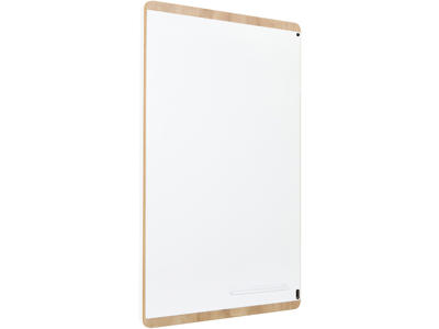 Whiteboard tavle, Lakeret stål - Melamin, 150x100 cm, Magnetisk, Naga Rocada Natural