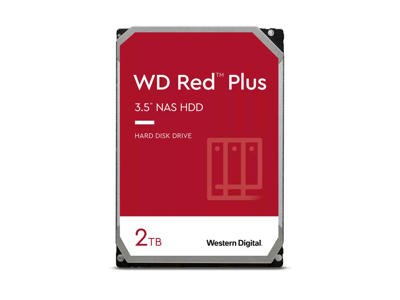 Western Digital Red Plus harddisk 2 TB 5400 rpm 3.5" Serial ATA III