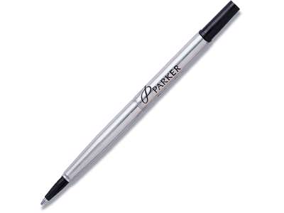 Rollerball pen refill, 0.5 mm, Sort, 1 stk, Parker Fine