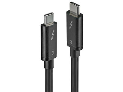 Lindy 41555 USB-kabel USB 3.2 Gen 1 (3.1 Gen 1) 0,5 m USB C Sort