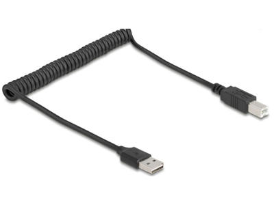 DeLOCK 90130 USB-kabel USB 2.0 0,8 m USB A Sort