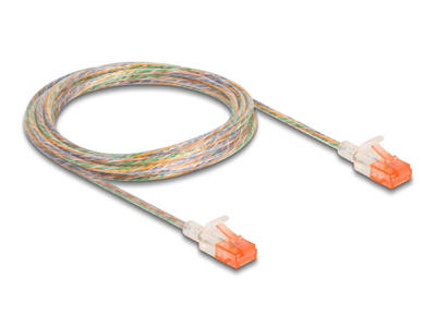 DeLOCK 80355 netværkskabel Transparent 3 m Cat6a U/UTP (UTP)