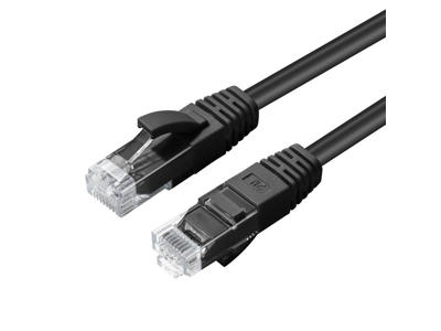 Microconnect MC-UTP6A0015S netværkskabel Sort 0,15 m Cat6a U/UTP (UTP)