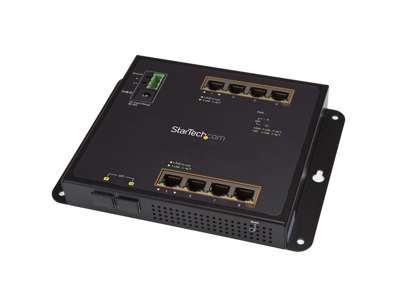 StarTech.com IES101GP2SFW netværksswitch Administreret L2 Gigabit Ethernet (10/100/1000) Strøm over Ethernet (PoE) Sort