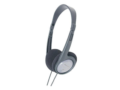 Panasonic RP-HT090E Hovedtelefoner Ledningsført Headset Musik Sort, Grå