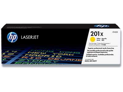 Toner, 201X, Yellow-gul, 2.300 sider, HP CF402X