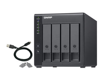 QNAP TR-004 drevkabinet HDD/SSD kabinet Sort 2.5/3.5"