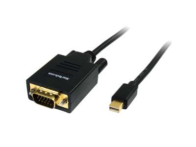 StarTech.com MDP2VGAMM6 videokabel adapter 1,8 m Mini DisplayPort VGA (D-Sub) Sort