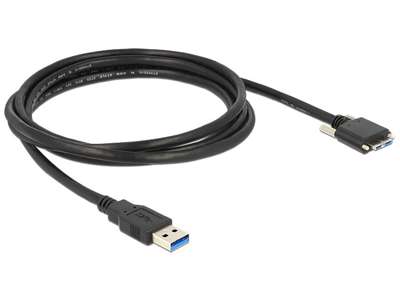 DeLOCK 2m USB 3.0 USB-kabel USB 3.2 Gen 1 (3.1 Gen 1) USB A Micro-USB B Sort