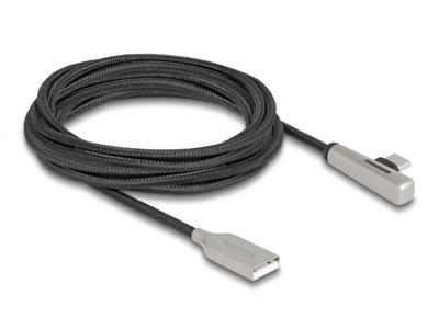 DeLOCK 80768 USB-kabel USB 2.0 3 m USB A USB C Sort, Sølv