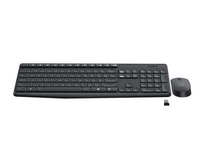 Logitech MK235 Wireless Desktop Set, Grey (Nordic)