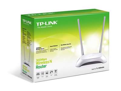 TP-Link TL-WR840N trådløs router Hurtigt ethernet Enkelt band (2,4 GHz) Grå, Hvid