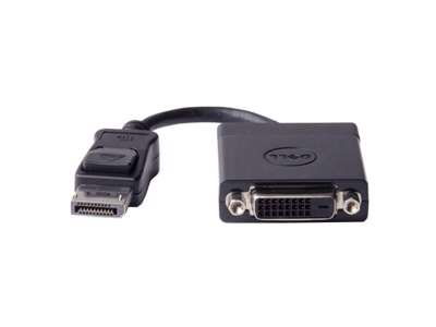 DELL DisplayPort to DVI Single-Link Sort, Grå