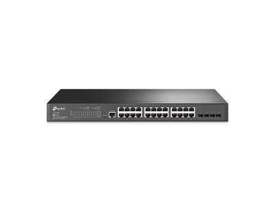 TP-Link JetStream TL-SG3428 netværksswitch Administreret L2/L3 Gigabit Ethernet (10/100/1000) 1U Sort