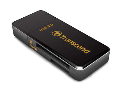 Transcend RDF5 kortlæser USB 3.2 Gen 1 (3.1 Gen 1) Type-A Sort